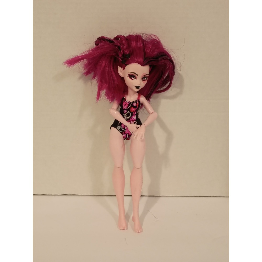 Monster High Draculaura Swim Class Doll Pink Black Hair G1 Mattel Toy